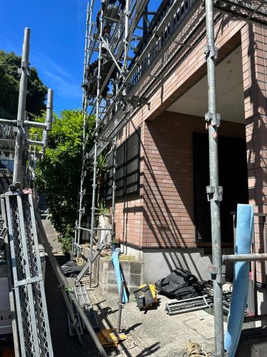 神奈川県　S様邸　外壁・屋根塗装工事が着工しました！